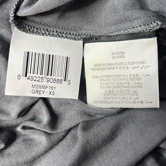 BCBG Maxazria pleated Gray Midi dress XS (026) - Picture 11 of 11